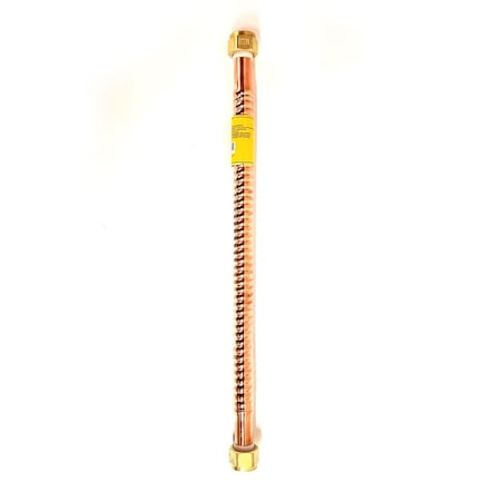 Thrifco Plumbing Copper 7/8 Inch O.D. Water Heater Flex Hose With 3/4 Inch FIP x 4400203